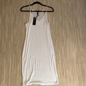 BCBG T-shirt tank dress. White. NWT